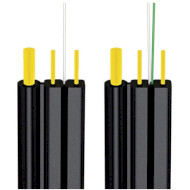 Оптичний кабель FINMARK FTTH001-SM-28, одномодовий, 4 волокна, підвісний, з несучим тросом, 1км