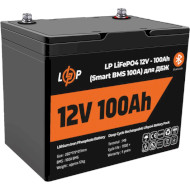 Акумуляторна батарея LOGICPOWER LiFePO4 LP 12 - 100 AH (12В, 100Агод, BMS 100A) (LP20197)