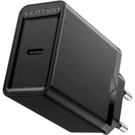 Зарядное устройство VENTION USB Type C QC4.0, 20W Black (FADB0-EU)