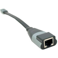 Мережевий адаптер VOLTRONIC USB-C to Ethernet 18см Black (YT-TYPE-C(M)/RJ-45(F))