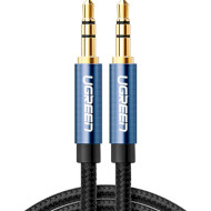 Кабель UGREEN AV112 3.5mm Male to Male Audio Cable mini-jack 3.5 мм 1м Blue (10685)