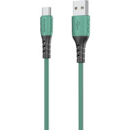 Кабель PRODA PD-B51a USB-A to Type-C 1м Green