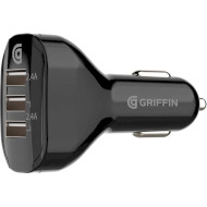 Автомобильное зарядное устройство GRIFFIN 3-Port 3xUSB-A, 4.8A Car Charger Black