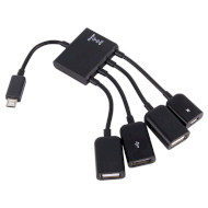 USB хаб LAPARA OTG 3xUSB 2.0 + MicroUSB