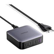 Зарядное устройство UGREEN CD328 GaN 100W 1xUSB-A, 3-USB-C, PD3.0, QC4.0 Wall Charger Gray (90928)