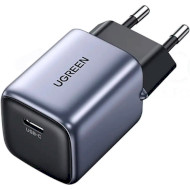 Зарядное устройство UGREEN CD319 Nexode Mini GaN 30W 1xUSB-C, PD3.0, QC4.0 Wall Charger Gray (90666)