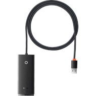 USB-хаб BASEUS Lite Series 4-Port USB-A Hub Adapter Black (WKQX030101)