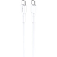 Кабель CHAROME C21-04 USB-C to USB-C charging data cable 1м White