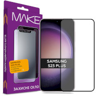 Защитное стекло MAKE Full Cover Full Glue для Galaxy S23 (MGF-SS23)