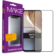 Защитное стекло MAKE Full Cover Full Glue для Motorola Moto G32 (MGF-MG32)
