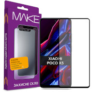 Защитное стекло MAKE Full Cover Full Glue для Poco X5 (MGF-XPX5)