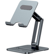 Подставка для планшета BASEUS Desktop Biaxial Foldable Metal Stand Gray (LUSZ000113)