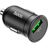 Автомобільний зарядний пристрій HOCO Z43 Mighty 1xUSB-A, QC3.0 Black (6931474761187)