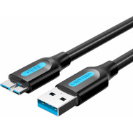 Кабель VENTION USB3.0 AM/Micro-BM 0.5м Black (COPBD)