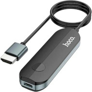 Адаптер HOCO UA23 Flowing Wireless Display Adapter HDMI - Apple Lightning Black (6931474789785)