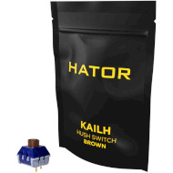Набір перемикачів HATOR Kailh Hush Hotswap Switch Brown 10 шт (HTS-106)