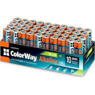 Батарейка COLORWAY Alkaline AA 40шт/уп (CW-BALR06-40CB)