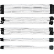 Комплект кабелей для блока питания QUBE ATX 24-pin/EPS 8-pin/PCIe 6+2-pin White (QBWSET24P2X8P2X8PW)