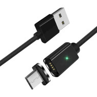 Кабель ESSAGER Magic Power Magnetic USB-A to Micro 1м Black (EXCCXM-ML01)