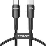 Кабель ESSAGER Star 100W Charging Cable Type-C to Type-C 1м Black (EXCTT1-XC01)