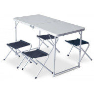 Кемпінговий стіл зі стільцями PINGUIN Furniture Set 120x60см Petrol
