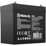 Акумуляторна батарея REAL-EL 12V 55AH (12В, 55Агод)