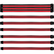 Комплект кабелів для блоку живлення COOLER MASTER 30см Red/Black (CMA-NEST16RDBK1-GL)