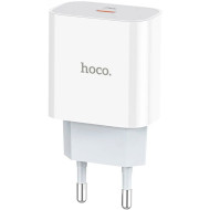 Зарядний пристрій HOCO C76A Speed source 1xUSB-C, PD20W White (6931474746917)