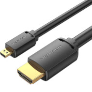 Кабель VENTION Micro-HDMI to HDMI Cable Micro-HDMI - HDMI v2.0 2м Black (AGIBH)