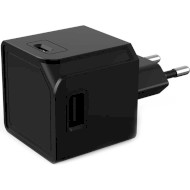 Зарядний пристрій ALLOCACOC USBcube Original 2xUSB-A, 2xUSB-C, 15W Black