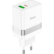 Зарядное устройство HOCO N21 Topspeed 1xUSB-A, 1xUSB-C, PD30W, QC3.0 White (6931474757777)