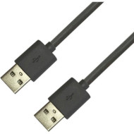 Кабель USB 2.0 AM/AM 1м Black (S0598)