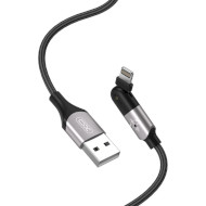 Кабель XO NB176 USB-A to Lightning 1.2м Black