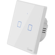 Розумний бездротовий вимикач SONOFF Smart Wall Touch Switch White 2-Button w/neutral (T2EU2C-TX)