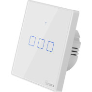 Розумний бездротовий вимикач SONOFF Smart Wall Touch Switch White 3-Button w/neutral (T2EU3C-TX)
