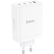 Зарядний пристрій HOCO N31 Leader 1xUSB-A, 3xUSB-C, PD100W, QC3.0 White (6931474784179)