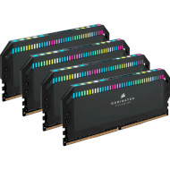 Модуль пам'яті CORSAIR Dominator Platinum RGB Black DDR5 6200MHz 64GB Kit 4x16GB (CMT64GX5M4B6200C32)