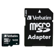 Карта пам'яті VERBATIM microSDHC Premium 16GB UHS-I Class 10 + SD-adapter (44082)