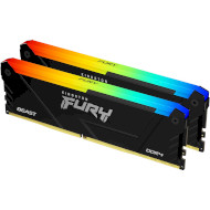 Модуль пам'яті KINGSTON FURY Beast RGB DDR4 3200MHz 16GB Kit 2x8GB (KF432C16BB2AK2/16)