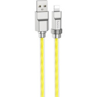 Кабель HOCO U113 Solid Silicone USB-A to Lightning 1м Gold
