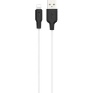 Кабель HOCO X21 Plus USB-A to Lightning 2м Black/White