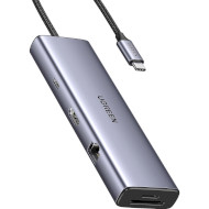 Порт-репликатор UGREEN CM498 9-in-1 USB-C Hub with HDMI, 2xUSB-C, 2USB3.0, LAN, TF/SD, PD 100W (15375)