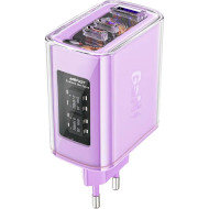 Зарядное устройство ACEFAST A45 Fast Charge Wall Charger GaN PD65W (2xUSB-C+1xUSB-A) Alfalfa Purple