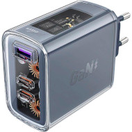 Зарядное устройство ACEFAST A45 Fast Charge Wall Charger GaN PD65W (2xUSB-C+1xUSB-A) Mica Gray