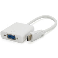 Конвертер видеосигнала VOLTRONIC Mini-HDMI - VGA White (YT-C-MNHDMI(M)/VGA(F)-W)