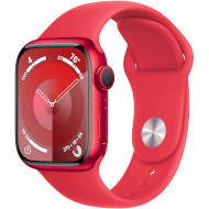 Смарт-часы APPLE Watch Series 9 GPS 41mm (PRODUCT)RED Aluminum Case with (PRODUCT)RED Sport Band S/M (MRXG3QP/A)