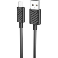 Кабель HOCO X88 Gratified USB-A to Micro-USB 1м Black