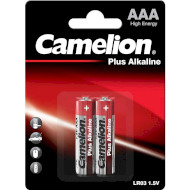 Батарейка CAMELION Plus Alkaline AAA 2шт/уп (11000203)