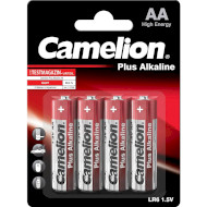 Батарейка CAMELION Plus Alkaline AA 4шт/уп (11000406)