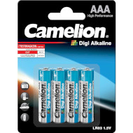 Батарейка CAMELION Digi Alkaline AAA 4шт/уп (11210403)